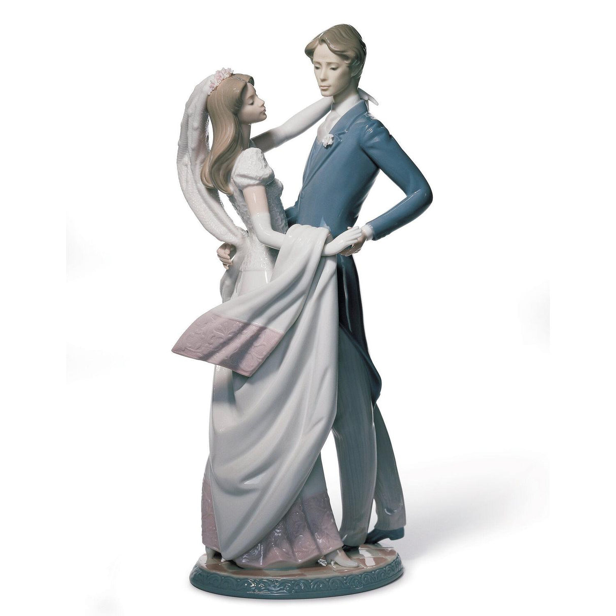 LLADRO' Figurina Coppia Ballo di Nozze 37x16cm Porcellana