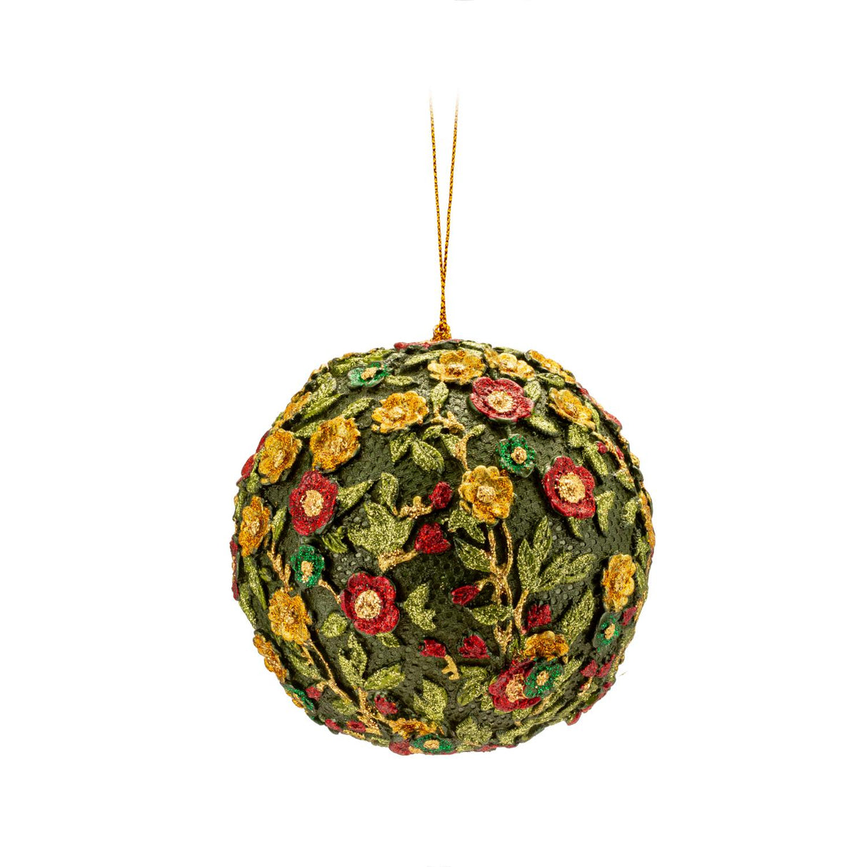 PALAIS ROYAL Addobbo Natalizio Pallina di Natale 10cm Verde Resina