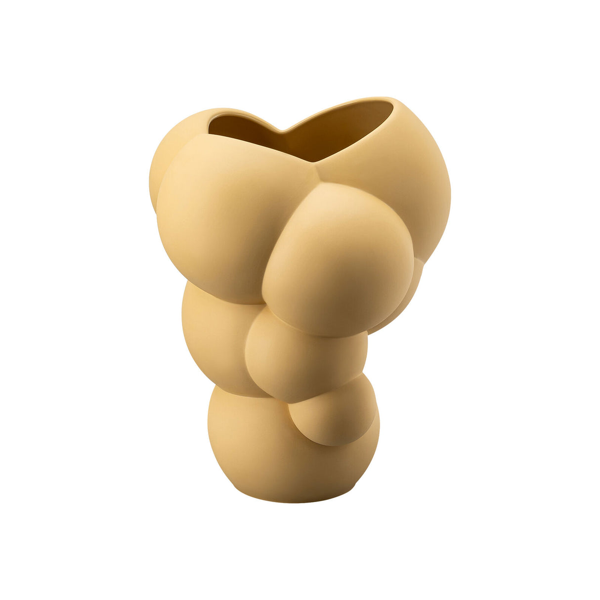 ROSENTHAL Design Vases Skum Fossil 26cm Yellow Porcelain