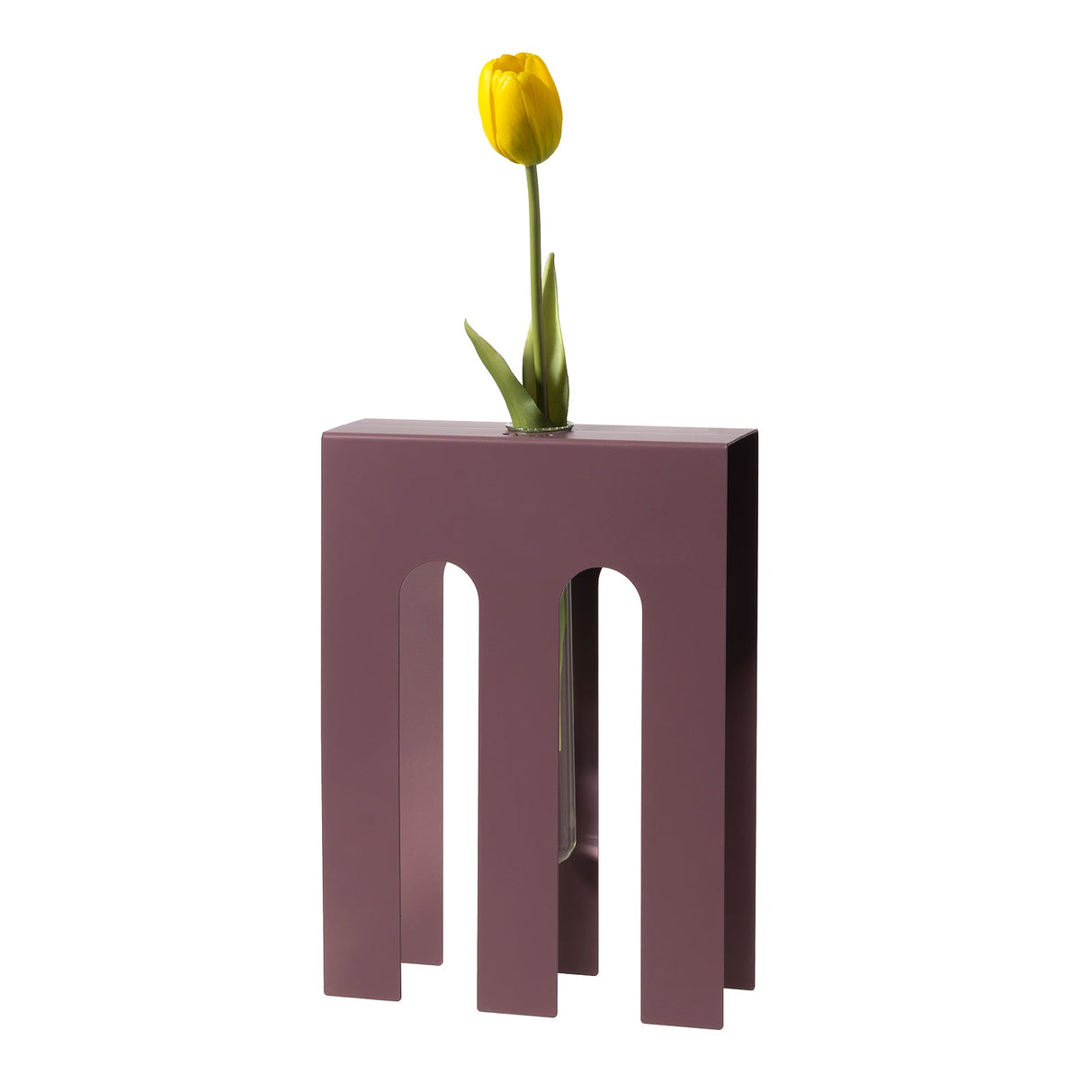 ARTI & MESTIERI Vaso Portafiore Decorativo De Chirico Viola Ametista 25x18cm