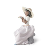 LLADRO' Figurina Ragazza Dolce Fragranza 19x9cm Porcellana