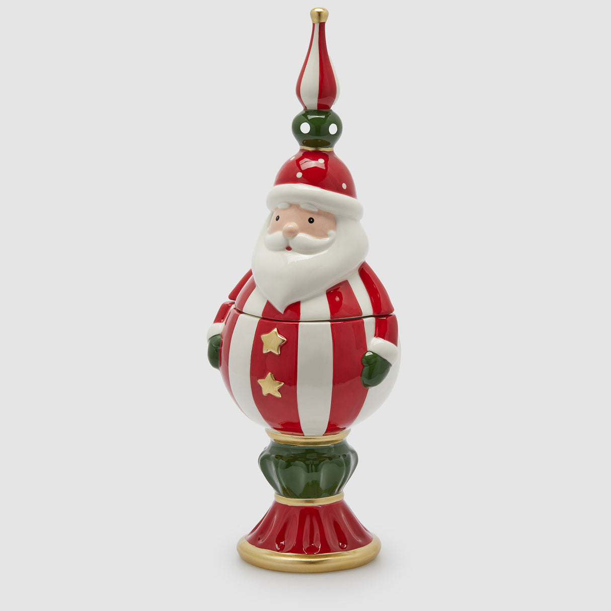 EDG Enzo De Gasperi Contenitore Scatola Babbo Natale 47x16cm Ceramica