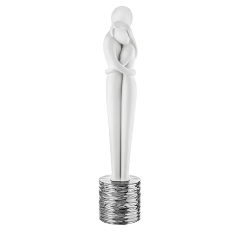 Scultura coppia stilizzata Bongelli Preziosi in argento 40 cm
