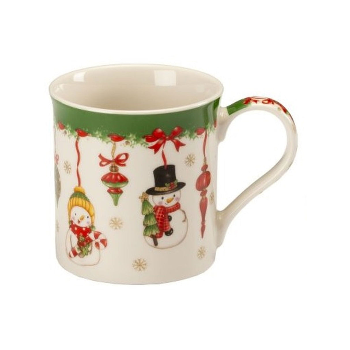 NOEL by Lamart Tazza MUG Natalizia con Pupazzo di Neve 350ml Porcellana Tavola di Natale<br />