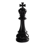 MASCAGNI CASA Figura Scacchi Re 30,5cm Nero Resina
