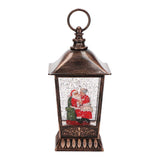 TIMSTOR Lanterna Globo di Neve con Babbo e Mamma Natale 27cm