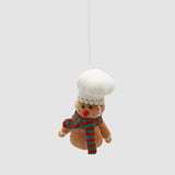 EDG Enzo De Gasperi Addobbo Omino di Marzapane 17cm in Tessuto