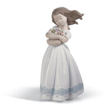 LLADRO' Figurina Bimba Tenera Innocenza 18x6cm Porcellana
