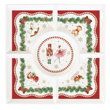 EASY LIFE Magie de Noel Antipastiera Natalizia 25x25cm Porcellana