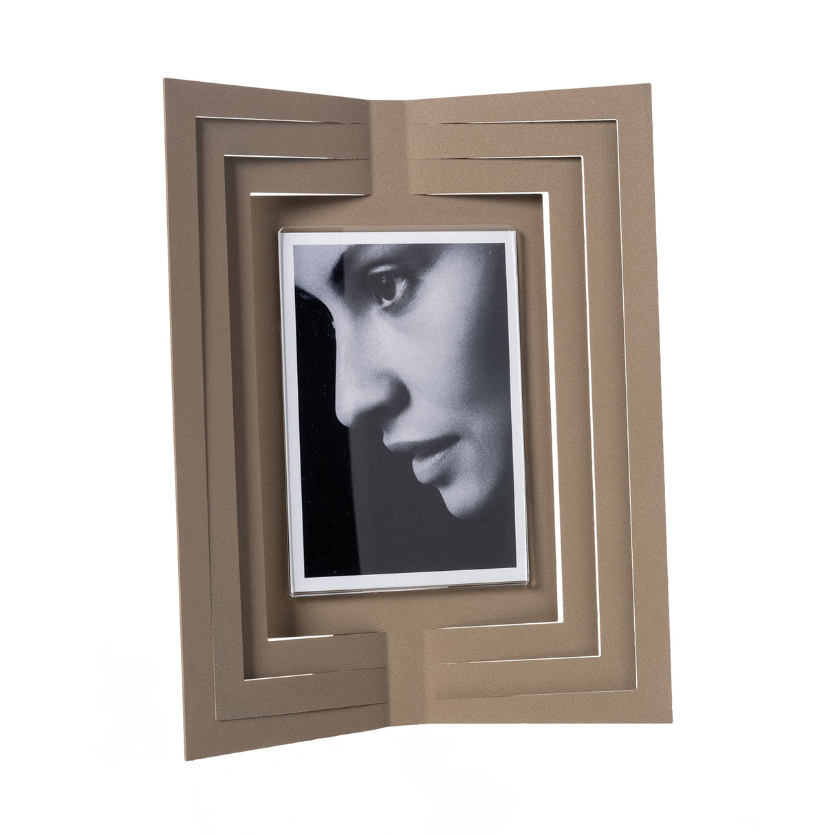 ARTI & MESTIERI Portafoto di Design Vibra Grande Beige