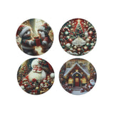BRANDANI Christmas Sottopiatto Natalizio in PP Set 4 Pezzi 33cm